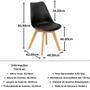 Imagem de Cadeira Eames Wood Leda Design - Preta