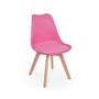 Imagem de Cadeira Eames Wood Leda Design - Rosa