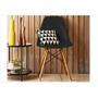 Imagem de Cadeira Eiffel Charles Eames em ABS Preta com Base de Madeira DSW - Facthus