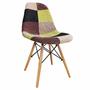 Imagem de Cadeira em ABS FW-070F Patchwork com Design Charles Eames Dkr Eiffel