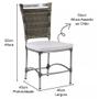 Imagem de Cadeira em Alumínio e Fibra Sintética JK Cozinha, Edícula Trama Original