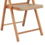Imagem de Cadeira em madeira teca com assento camurça dobrável- Verona - Tramontina