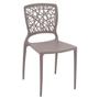 Imagem de Cadeira em polipropileno e fibra de vidro camurça - Joana - Tramontina