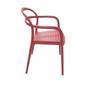 Imagem de Cadeira em polipropileno e fibra de vidro com braço vermelha - SISSI - Tramontina