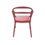 Imagem de Cadeira em polipropileno e fibra de vidro com braço vermelha - SISSI - Tramontina