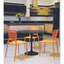 Imagem de Cadeira em polipropileno e fibra de vidro encosto horizontal grafite - Sofia - Tramontina
