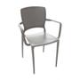 Imagem de Cadeira em polipropileno e fibra de vidro marrom - SAFIRA - Tramontina