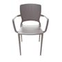 Imagem de Cadeira em polipropileno e fibra de vidro marrom - SAFIRA - Tramontina