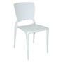 Imagem de Cadeira em polipropileno e fibra de vidro sem braço branca - Sofia - Tramontina