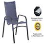 Imagem de Cadeira Emily Em Alumínio Com Pintura Eletrostática Área - Trama