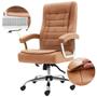 Imagem de Cadeira Escritório Munique Big Presidente Caramelo Mola Ensacada Base Giratória Altura Ajustável