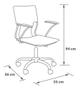 Imagem de Cadeira Escritorio Smart Design 94x55x56cm Até 100kg
