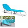 Imagem de Cadeira Espreguiçadeira 3 Posiçoes Reclinavel Dobravel Quintal Jardim Praia Verao Sol Lazer Descanso Camping
