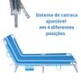 Imagem de Cadeira Espreguicadeira Comfort Bel para Piscina Praia Azul