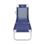 Imagem de Cadeira Espreguiçadeira Textilene em Alumínio Azul BEL