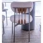 Imagem de Cadeira Essence Sem Braço Assento Cru com Base Grafite e Detalhe Recouro Marrom - 72987