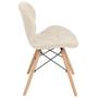 Imagem de Cadeira estofada Charles Eames Eiffel Slim Wood confort