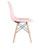 Imagem de Cadeira estofada Eames Eiffel Botonê - Base de madeira clara