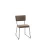 Imagem de Cadeira Estofada Roma Linho Bege 78x42x57 cm Daf Mobiliário