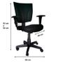 Imagem de Cadeira Executiva Back System Be-one com Braços Reguláveis - Cor Preta - 33006