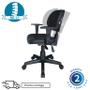 Imagem de Cadeira Executiva Back System COSTURADA com Braços Reguláveis - Cor Preta