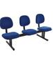 Imagem de Cadeira Executiva em longarina com 3 lugares Linha Robust