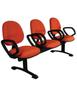 Imagem de Cadeira Executiva longarina com 3 lugares Linha Office Plus Vermelho