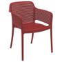 Imagem de Cadeira Gabriela em Polipropileno e Fibra de Vidro Vermelho Tramontina