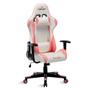 Cadeira Gamer Branco e Rosa Healer Strike Reclinável Giratória Imagem de Cadeira Gamer Branco e Rosa Healer Strike Reclinável Giratória