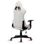 Cadeira Gamer Branco e Rosa Healer Strike Reclinável Giratória Imagem de Cadeira Gamer Branco e Rosa Healer Strike Reclinável Giratória