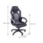 Cadeira Gamer com Rodizio Raptor Preto - OR Design Imagem de Cadeira Gamer com Rodizio Raptor Preto