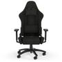 Imagem de Cadeira Gamer Corsair TC100 Relaxed Fabric, Até 120Kg, Com Almofadas, Reclinável, Cilindro de Gás Classe 4, Preto - CF-9010051-WW