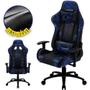 Imagem de Cadeira Gamer de Jogos ThunderX3 BC3 Com Rodinhas, Inclinação Regulável e Altura Ajustável Suporta 120kg Azul Militar