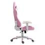 Imagem de Cadeira Gamer DN3 Giratoria Branco e Rosa - DRAXEN