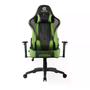 Imagem de Cadeira Gamer Escritório Cruiser Confortãvel com Almofadas Ergonômicas para Pescoço e Lombar e Regulagem de Altura e de Braço Cor Vermelho e Verde Com Revestimento material sintético Reclinação de 155