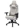 Imagem de Cadeira Gamer Escritório de Tecido Respiratório HEAVY DUTY SILVER de Alto Conforto com Almofadas Base de Metal Suporta até 180kg
