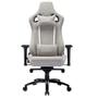 Imagem de Cadeira Gamer Escritório de Tecido Respiratório HEAVY DUTY SILVER de Alto Conforto com Almofadas Base de Metal Suporta até 180kg