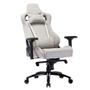 Imagem de Cadeira Gamer Escritório de Tecido Respiratório HEAVY DUTY SILVER de Alto Conforto com Almofadas Base de Metal Suporta até 180kg