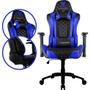 Imagem de Cadeira Gamer Escritório ThunderX3 Tgc12 Encosto Reclinável material sintético de Alta Qualidade Cor Azul