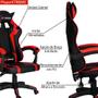 Imagem de Cadeira Gamer Executiva Escritório PlayerXTreme PU Sintético Vermelho G24 - Gran Belo