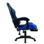 Imagem de Cadeira gamer fox racer zerda azul com apoio de pe