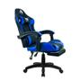 Imagem de Cadeira gamer fox racer zerda azul com apoio de pe