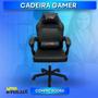Imagem de Cadeira Gamer Giratória Ergonômica XTreme Gamers Supra Preta Gaming Com Inclinação e Conforto