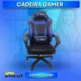 Imagem de Cadeira Gamer Giratória Gamer XTreme Gamers Supra Preta e Azul Gaming