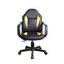 Imagem de Cadeira Gamer Infantil em Couro PVC Pelegrin PEL-9354 Preto com Amarelo