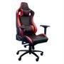 Imagem de Cadeira Gamer Júpiter Brazil PC - Preto e Vermelho - Encosto Reclinável 180 - Braços 4D - Almofadas de Pescoço e Lombar