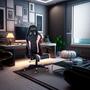 Imagem de Cadeira Gamer MaxRacer Tactical Rosa Reclina 180 Braço 3D