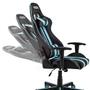 Imagem de Cadeira Gamer Moob Nitro Reclinável 180º Com Almofadas Para Lombar e Pescoço e Regulagem de AlturaPreto/Azul