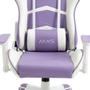 Imagem de Cadeira Gamer MX5 Giratória Branco e Roxo - MYMAX