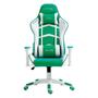 Imagem de Cadeira Gamer Mymax MX5, Com Almofadas, Reclinável, Branco e Verde - MGCH-MX5/GRWH